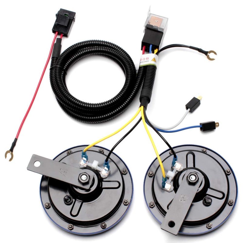FARBIN Car Horn 12v Loud Motorcycle Horns High/Low Supertone Truck