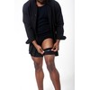Bandelettes Sexy Anti-Chafing, Elastic Thigh Bands, Prevent Friction - Black