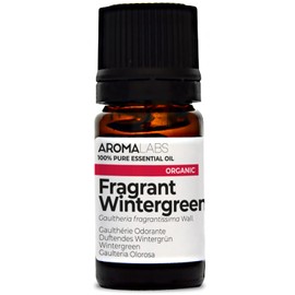BIO - Fragrant Wintergreen Essential Oil - 5mL - 100% Pure, Natural, Chemotyped and AB/Cosmos Certified - AROMA LABS (French Brand)