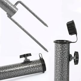 TAIHE Parasol Stand Parasol, Ground Spike Parasol, Lawn Spike Parasol Stand Parasol Holder for Parasol, Garden Umbrella, Fishing Umbrella