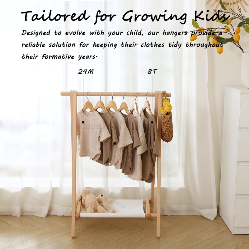 VOGUSLAND Dress up Rack, Child Garment Rack, Kids Clothing Rack