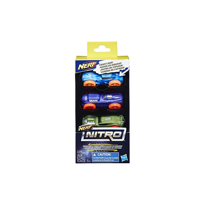 Hasbro Nerf Nitro Foam Car 3-Pack (Pack 8)