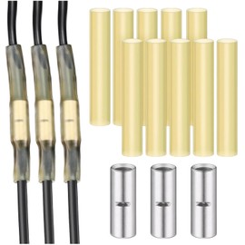 MANSVS Heat Shrink Butt Connectors, Wire Connectors Kit,A3c Submersible Pump Wire Splice Kit for #10#12#14 AWG Wire Crimp Terminals Butt Splices