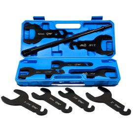 SMOTIVEPRO 10Pcs Pneumatic Fan Clutch Wrench Set Removal Tool Kit, Auto Repair Spanner Kit Installs Fan Clutch Compatible with Ford, GM and Jeep Vehicles