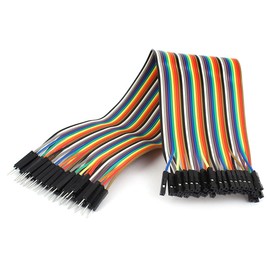 uxcell 30cm 12inch 40pin Male to Female 2.54mm 1P-1P Jumper Wire Cable