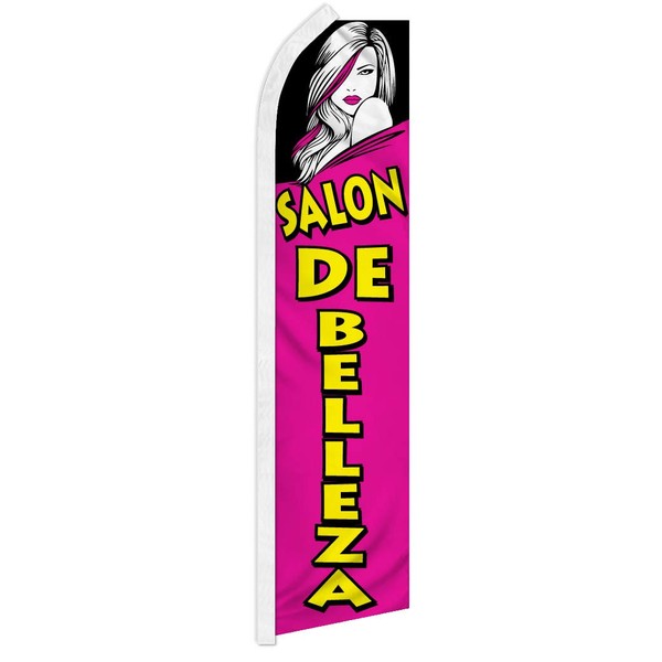 Salon De Belleza Swooper Advertising Flag - Perfect for Beauty