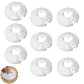 Pack of 9 Heating Pipe Rosette, Heating Pipe Cover, Rosettes for Radiator Pipes, Heating Pipe Cover Floor, Pipe Cover, Cover Rosettes, Trim, Radiator Rosettes (16 mm)