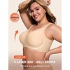 LetsJoli Bras for Women Supportive Wireless Push Up Bra Full