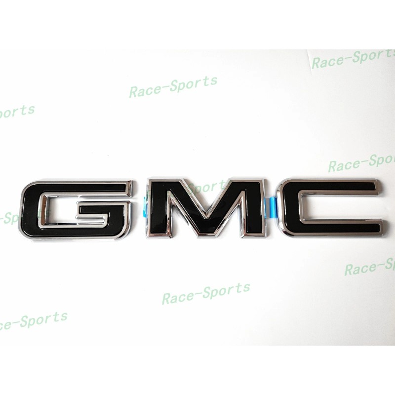 Auto GMC Rear Tailgate Chrome Black GMC Emblem GMC Sierra
