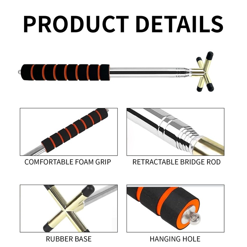 Tarqite Telescopic Cue Stick Bridge, Professional Collapsible Cue Support with