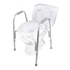 PCP Raised Toilet Seat and Safety Frame, Pre-Assembled Tool Free,