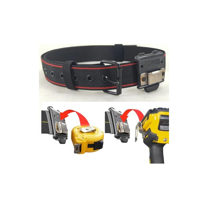 Working Belt with Tape Measure Holder Clip On - Tool