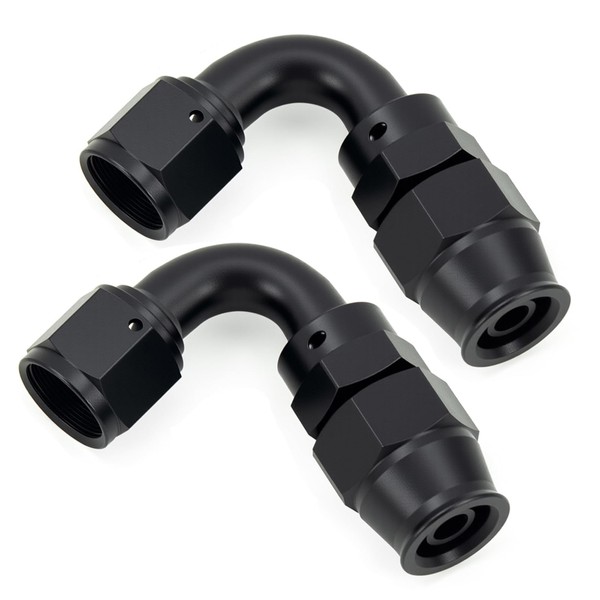 CNWZYMX AN8 Hose End Fitting PTFE Elbow 120 Degree Swivel
