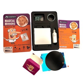 Einstein’s Magical Mirrors LAB Science Kit for Kids. STEM for Boys & Girls Aged 6 and Above. Over a Dozen of Exciting Experiments Inside. Detailed Picture Guide Included. Award Winning Science kit!