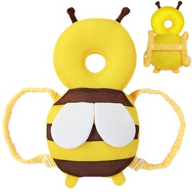 Fall Prevention, Baby Cushion, Backpack, Baby Head Guard, Cute, Prevention, Bee, Angel, Pink, Breathable, Mesh, Baby Indoor Helmet, Protection, Head Guard Backpack, Celebration Gift (Bee (Mesh))