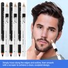 14PCS White Barber Pencil Set, Smudge-proof Beard Shaping Guide Pen