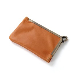 Naru Genuine Tochigi Leather, Coin Purse, Square Coin Purse, Coin Purse, Men's, Women's, Mini Wallet, Small, Stylish, Popular, Brand, Made in Japan, Camel