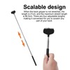 5PCS Telescopic Back Scratcher, Extendable Back Scratcher with Rubber Grip