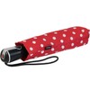 Knirps Regenschirm Taschenschirm Large Duomatic Polka Dots - red-White