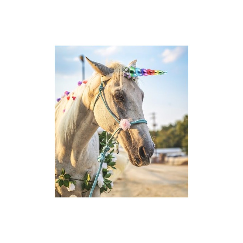 Love Sweety Shiny Unicorn Horn Elastic Headband Cosplay Costume Easter