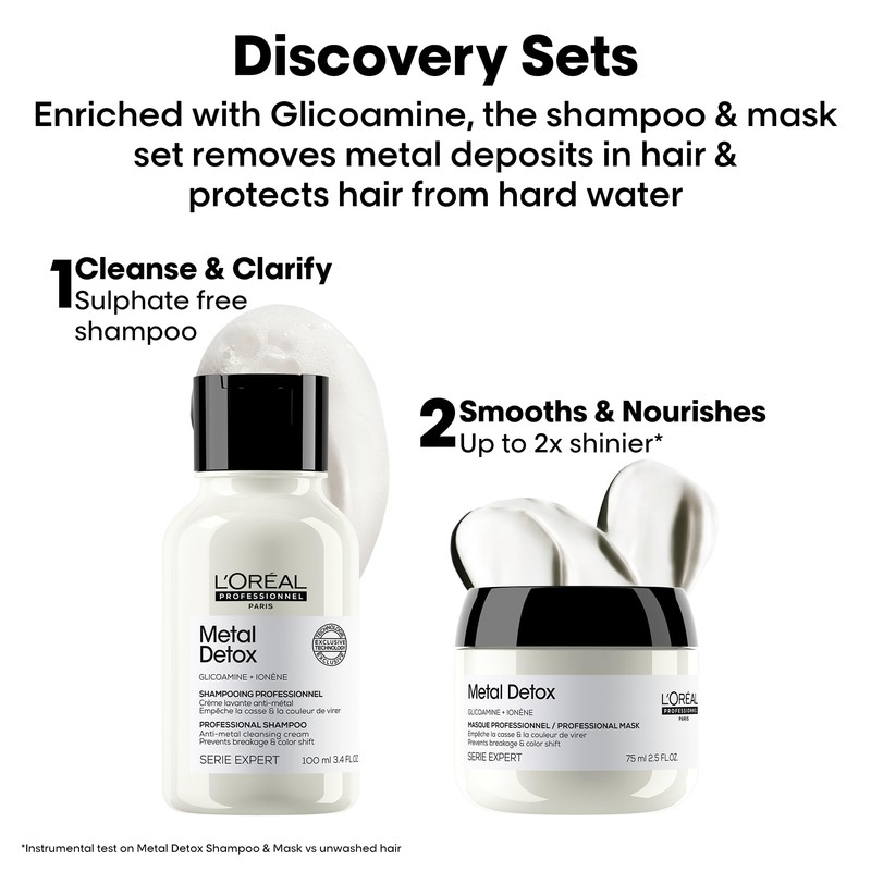 L'Oréal Professionnel, Metal Detox Gift Set, Anti-Breakage, 100ml+75ml