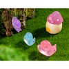 titihuirie 100 Pcs Cute Mini Snail Figurines Miniature Snail Tiny