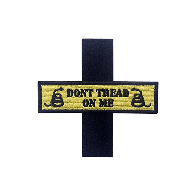Tactical Don't Tread On Me Milltary Embroidered Applique Morale Hook
