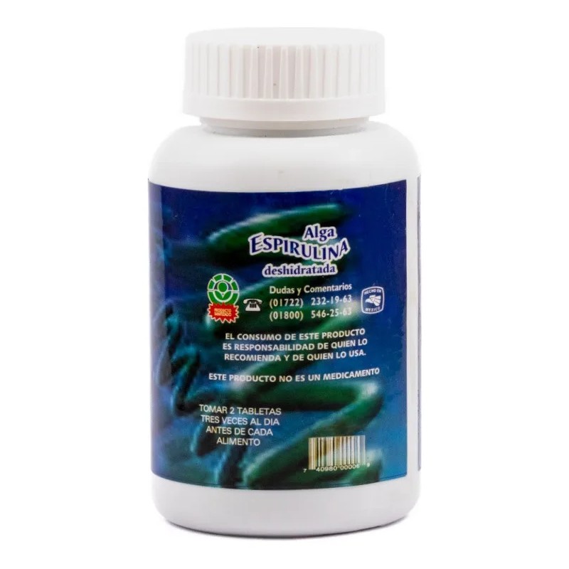 Alga Espirulina Suplemento Bajar Peso Adelgazar Sabor