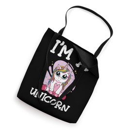 I'm A Unicorn Colorful Horse Rainbow Horn Tote Bag