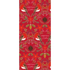 Glick Four Sheets Robin Christmas Tissue Paper, Red Robin Tissue Wrap TPX73, Multi