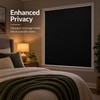 100% Blackout Window Cover for Bedrooms – Light Blocking Privacy