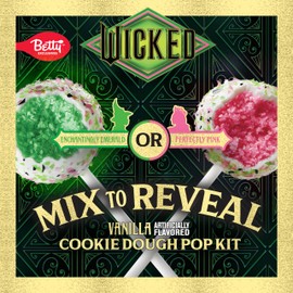 Betty Crocker Wicked Cookie Dough Pop Kit, Color Changing, Vanilla Flavored, Makes 8 Pops, 9.2 oz