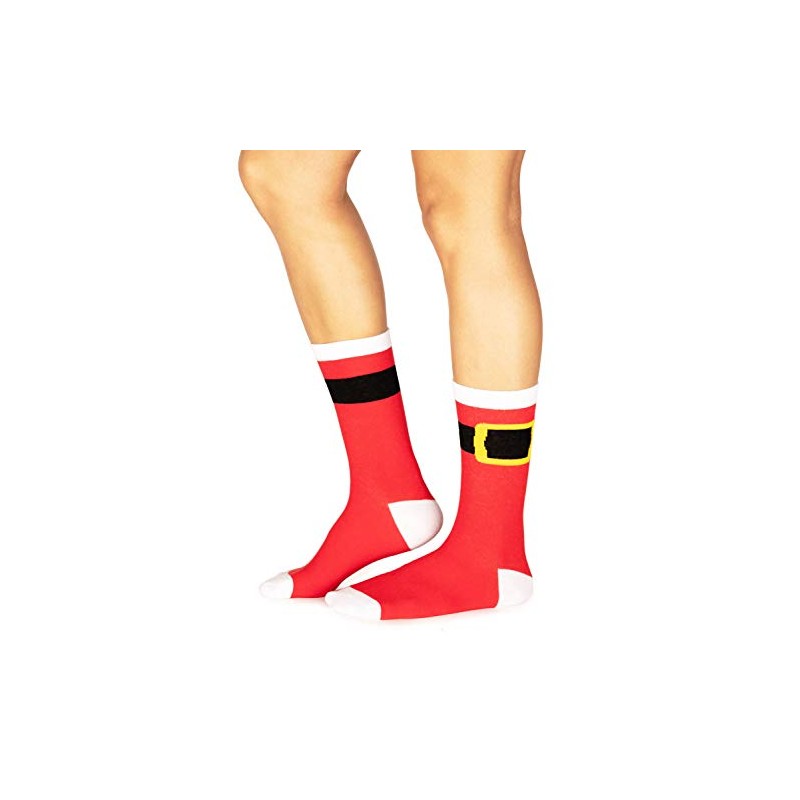 Tipsy Elves Red Santa Socks for Women OSFA
