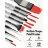 Nicpro 36pcs Paint Brush Set, Professional Paintbrushes with Palette Knife