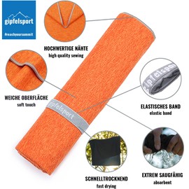 gipfelsport Microfibre Towel orange 1x L(140x70cm)