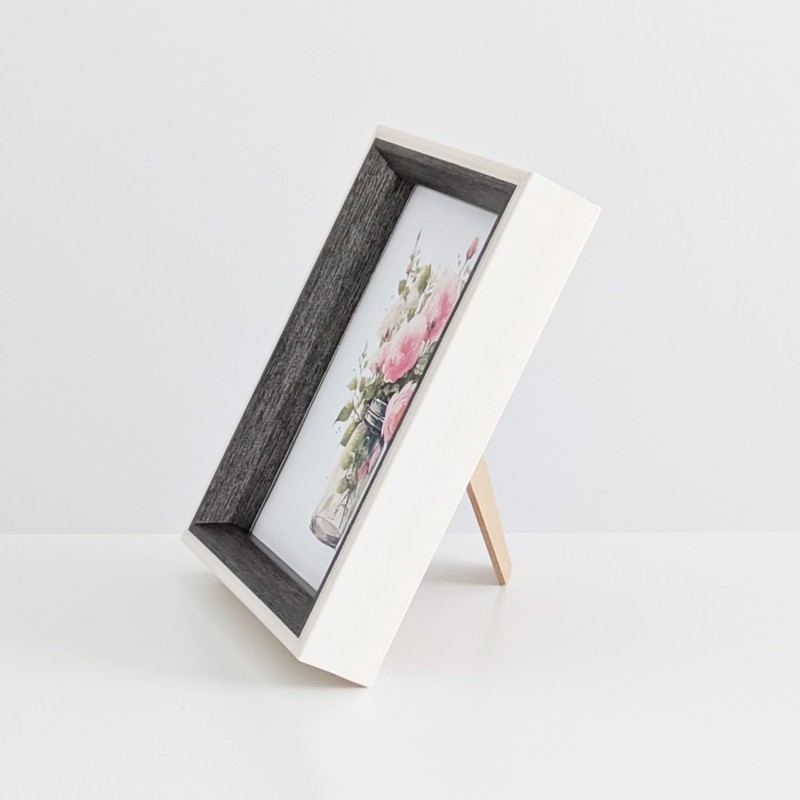 PLUSCHEN 6x6 Gray Square Picture Frame 6x6 Resin Photo Frame