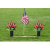 MOOMASS Cemetery Vases with Spikes and Foam - Cemetery Flower