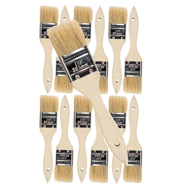 Pro Grade - Chip Paint Brushes - 12 Ea 1.5