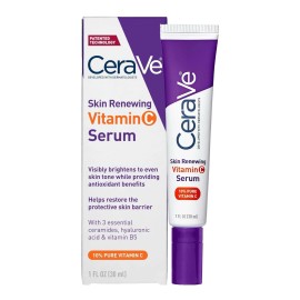 CeraVe Vitamin C Serum, 10% Pure Vitamin C, Hyaluronic Acid, Fragrance-Free