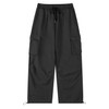 GUDEUBAI Men's Casual Cargo Pants Elastic Waist Drawstring Street Hip