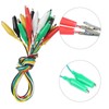 10PCS Alligator Clips Electrical Test Leads, Dual Ended Crocodile Clips
