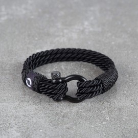 Mover Bracelets | Durable Twisted Rope Mens Bracelet with Shackle | Elegant Re-Made Nautical Style | 5 Rope Colors, 2 Shackle Colors, rope paracord Stainless Steel