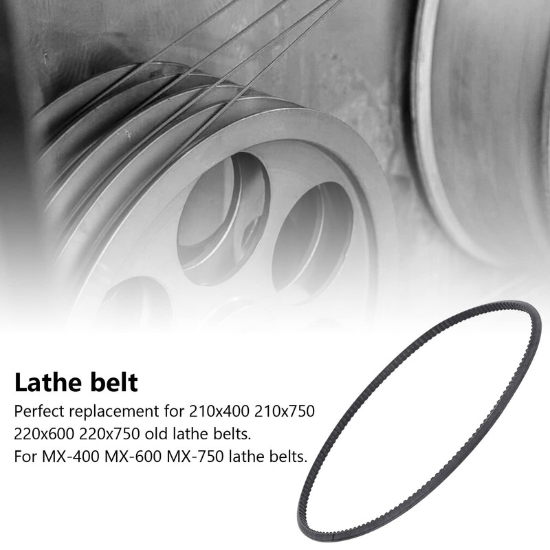 Lathe Belt Mini 5M375 Replacement Lathe Drive Belt for 210x400