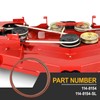 5/8" x 176.7" Mower Deck Belt Compatible with Exmark 60"