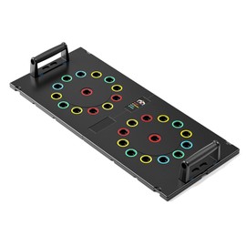 UPREIGN Multi-Functional Push-Up Plate with 30 Holes and 4 Color Zones. Portable and Foldable Push-up Board with Handle for Muscle Building and Strength Training