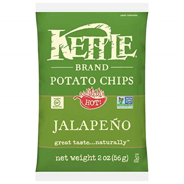 Kettle Brand Potato Chips, Sea Salt, 2 Ounce Bags (Pack of 24)