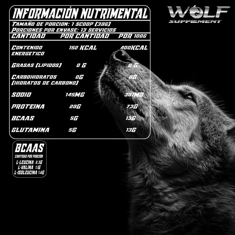 Proteína Whey Wolf 500g + Creatina Hiper Sport 500gm Sabores