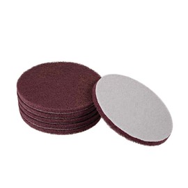 sourcing map 5 Inch Scrubber Scouring Pads Drill Scuffing Disc Hoop and Loop Surface Conditioning Disc 6pcs
