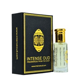 INTENSE OUD Black Extasy Loose Oil 12ml (0.40 oz) Arabian Perfume Oil for Men & Women in Black Gift Box, Long Lasting Fragrance Oil, Alcohol Free Concentrated Perfume Oil with Ginger & Myrrh Notes