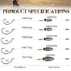 Dovesun Carolina Rig Kit for Bass Fishing Bullet-Weights Carolina Ready